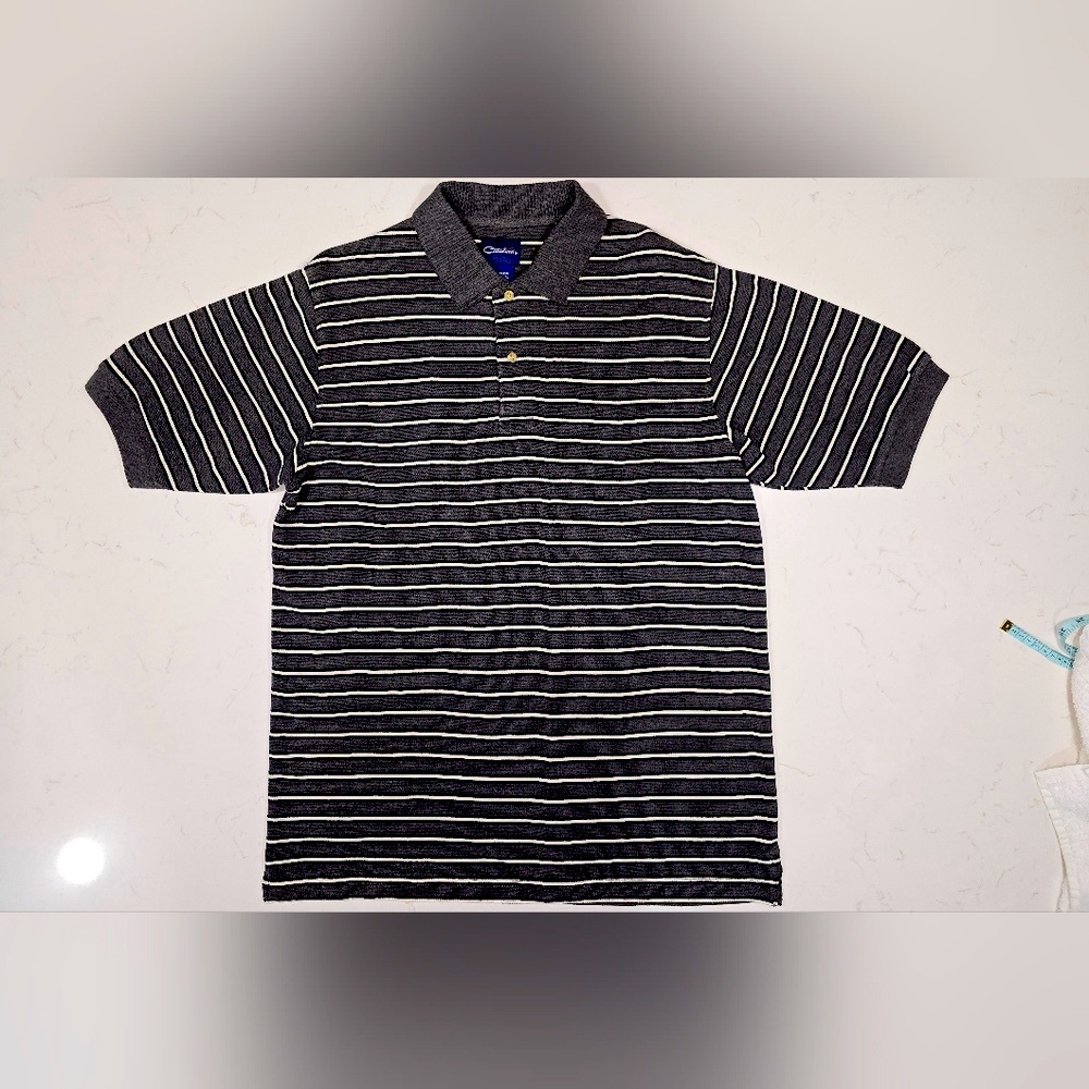 Vintage Catalina Y2K 90s Men's Short Sleeve Thick 100 %Cotton Shirt Size Med